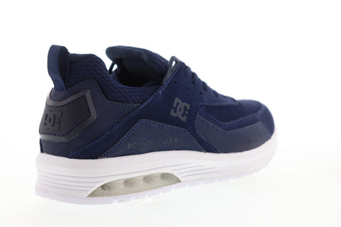 DC Vandium ADYS200069 Mens Blue Suede Low Top Lace Up Athletic Skate Shoes