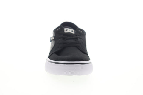 DC Anvil TX SE ADYS300036 Mens Black Canvas Lace Up Athletic Skate Shoes