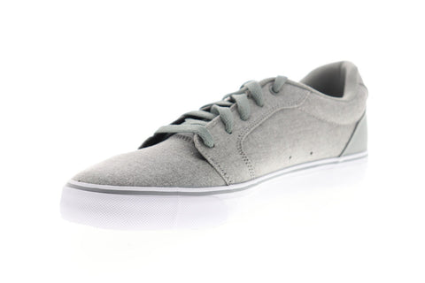 DC Anvil TX M ADYS300036 Mens Gray Canvas Lace Up Athletic Skate Shoes