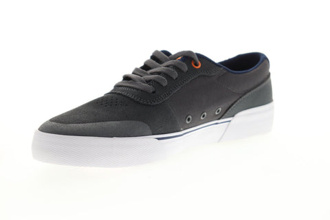 DC Switch Plus S ADYS300399 Mens Gray Suede Lace Up Athletic Skate Shoes