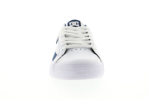 DC Lynnfield ADYS300489 Mens White Leather Athletic Skate Shoes