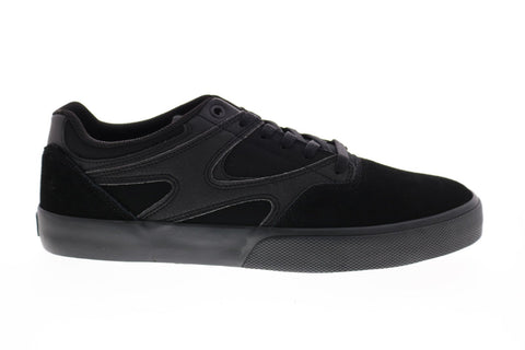 DC Kalis Vulc ADYS300569 Mens Black Suede Skate Sneakers Shoes