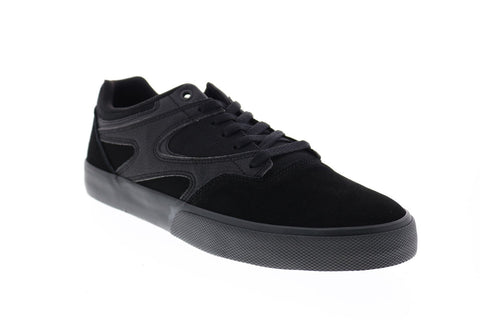 DC Kalis Vulc ADYS300569 Mens Black Suede Skate Sneakers Shoes