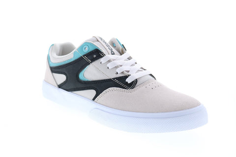 DC Kalis Vulc ADYS300569 Mens Grey Suede Skate Inspired Sneakers Shoes