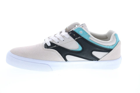 DC Kalis Vulc ADYS300569 Mens Grey Suede Skate Inspired Sneakers Shoes