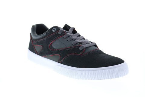 DC Kalis Vulc S ADYS300576 Mens Black Suede Skate Inspired Sneakers Shoes