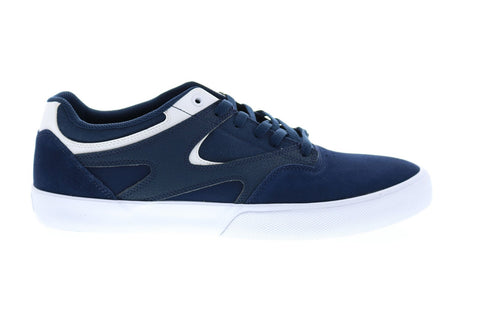 DC Kalis Vulc S ADYS300576 Mens Blue Suede Skate Inspired Sneakers Shoes