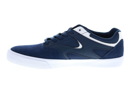 DC Kalis Vulc S ADYS300576 Mens Blue Suede Skate Inspired Sneakers Shoes