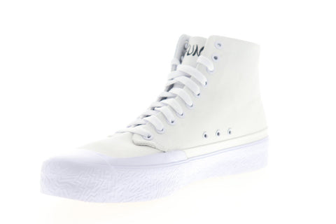 DC T-Funk HI Tati ADYS300577 Mens White Canvas Lace Up Athletic Skate Shoes