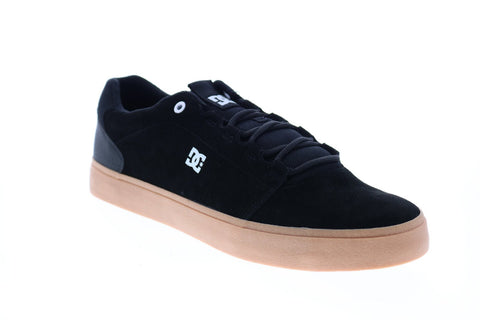 DC Hyde ADYS300580 Mens Black Suede Lace Up Skate Inspired Sneakers Shoes