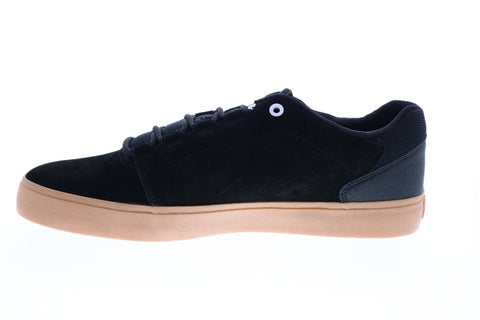 DC Hyde ADYS300580 Mens Black Suede Lace Up Skate Inspired Sneakers Shoes
