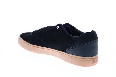 DC Hyde ADYS300580 Mens Black Suede Lace Up Skate Inspired Sneakers Shoes