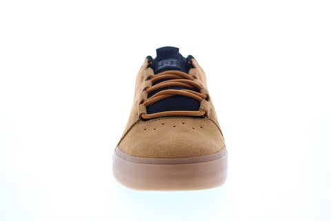 DC Hyde ADYS300580 Mens Brown Suede Lace Up Skate Inspired Sneakers Shoes