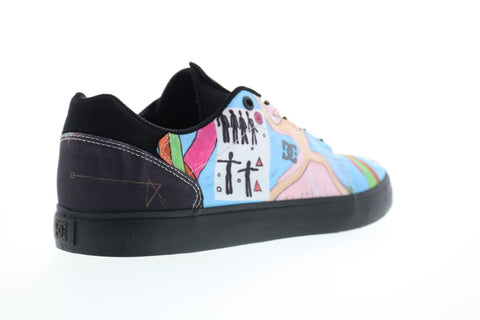 DC Hyde S Evan ADYS300584 Mens Blue Canvas Athletic Lace Up Skate Shoes