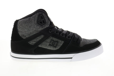 DC Pure High-Top Wc ADYS400043 Mens Gray Skate Inspired Sneakers Shoes