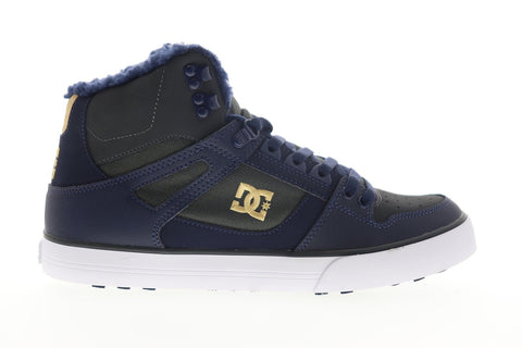 DC Pure High Top WC Winter ADYS400047 Mens Gray Canvas Athletic Skate Shoes