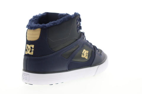DC Pure High Top WC Winter ADYS400047 Mens Gray Canvas Athletic Skate Shoes