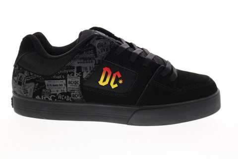 DC Pure x ACDC ADYS400065 Mens Black Collaboration & Limited Sneakers Shoes
