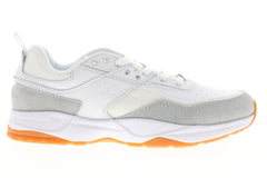 DC E.Tribeka SE ADYS700142 Mens White Leather Lace Up Athletic Skate Shoes