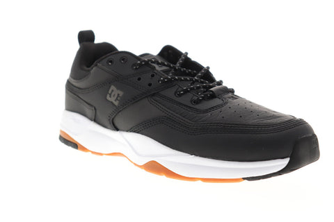 DC E Tribeka LE ADYS700146 Mens Black Nubuck Athletic Lace Up Skate Shoes