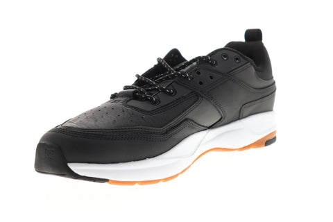 DC E Tribeka LE ADYS700146 Mens Black Nubuck Athletic Lace Up Skate Shoes