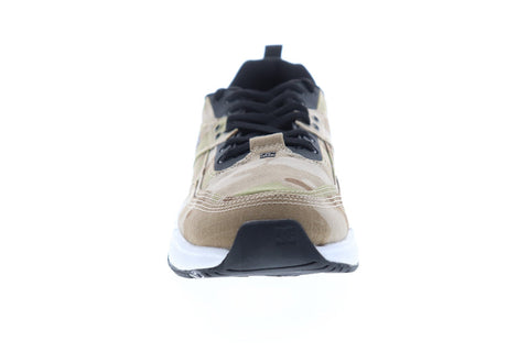DC E.Tribeka TX SE ADYS700151 Mens Brown Canvas Athletic Lace Up Skate Shoes 