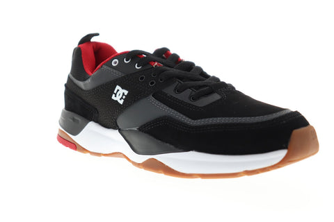 DC E Tribeka ADYS700173 Mens Black Nubuck Athletic Lace Up Skate Shoes