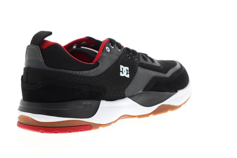 DC E Tribeka ADYS700173 Mens Black Nubuck Athletic Lace Up Skate Shoes