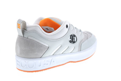 DC Lukoda ADYS100575 Mens White Leather Skate Inspired Sneakers Shoes