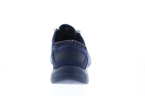 Earth Inc. Agile Woven Womens Blue Canvas Lace Up Lifestyle Sneakers Shoes