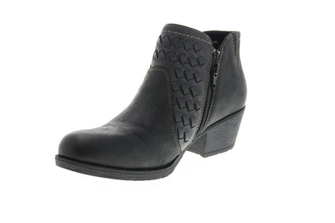 Earth Origins Oakland Alexis Womens Black Leather Ankle & Booties Boots