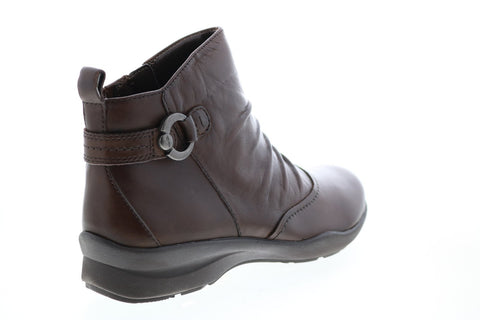 Earth Inc. Alta Side Zip Womens Brown Leather Zipper Ankle & Booties Boots