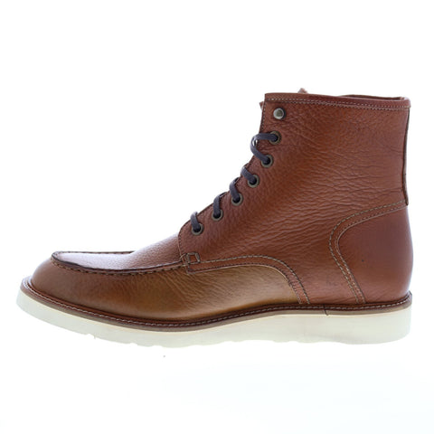 Andrew Marc Ashford AMASHFL-2274 Mens Brown Leather Casual Dress Boots