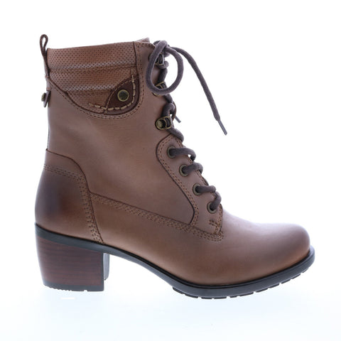 Earth Inc. Denali Anchor Leather Womens Brown Zipper Casual Dress Boots