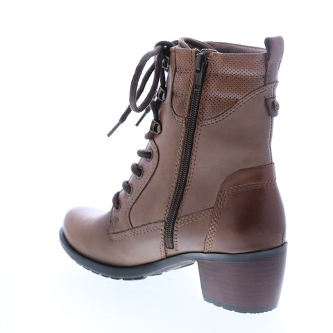 Earth Inc. Denali Anchor Leather Womens Brown Zipper Casual Dress Boots