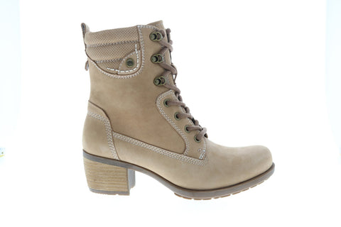 Earth Inc. Denali Anchor Soft Buck Womens Beige Nubuck Casual Dress Boots