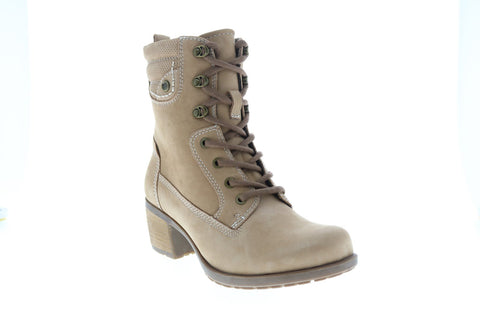 Earth Inc. Denali Anchor Soft Buck Womens Beige Nubuck Casual Dress Boots