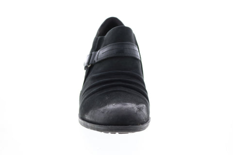 Earth Inc. Angel Shootie Womens Black Leather Strap Ankle & Booties Boots