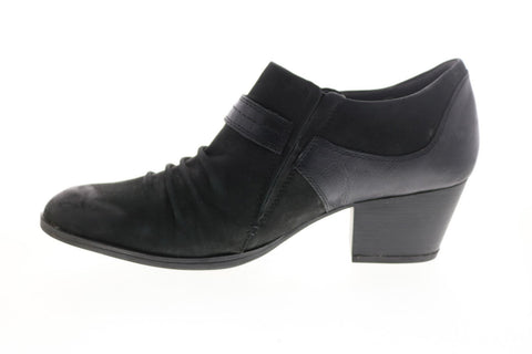 Earth Inc. Angel Shootie Womens Black Leather Strap Ankle & Booties Boots