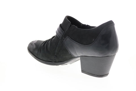 Earth Inc. Angel Shootie Womens Black Leather Strap Ankle & Booties Boots