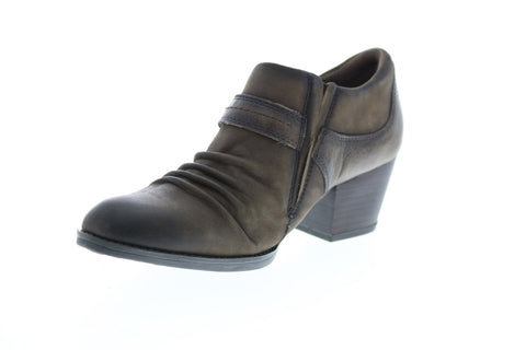 Earth Inc. Angel Shootie Womens Brown Leather Strap Ankle & Booties Boots