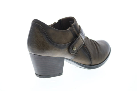 Earth Inc. Angel Shootie Womens Brown Leather Strap Ankle & Booties Boots