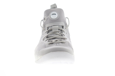 Reebok Zpump Rise The Pump Mens Gray Mesh Athletic Basketball Shoes