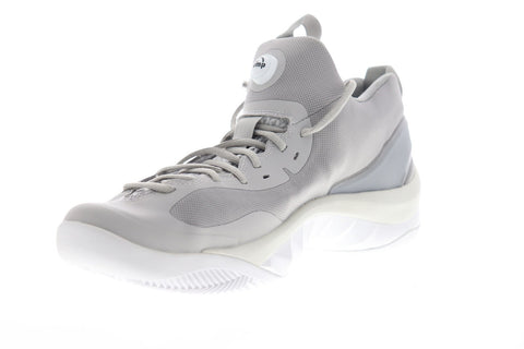 Reebok Zpump Rise The Pump Mens Gray Mesh Athletic Basketball Shoes