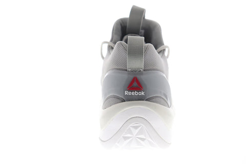 Reebok Zpump Rise The Pump Mens Gray Mesh Athletic Basketball Shoes