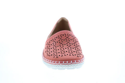 Earth Inc. Artemis Soft Buck Womens Pink Leather Loafer Flats Shoes