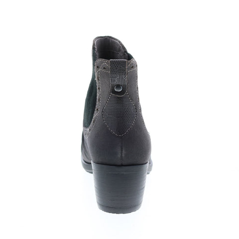 Earth Inc. Denali Aspect Suede Womens Gray Suede Slip On Chelsea Boots