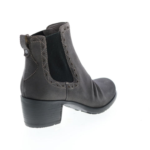 Earth Inc. Denali Aspect Suede Womens Gray Suede Slip On Chelsea Boots