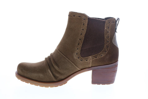 Earth Inc. Denali Aspect Suede Womens Brown Suede Slip On Chelsea Boots