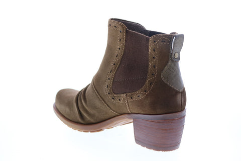 Earth Inc. Denali Aspect Suede Womens Brown Suede Slip On Chelsea Boots